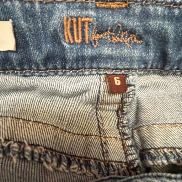 Kut From The Kloth Natalie Crop Denim Jeans size 6 - Picture 4 of 6